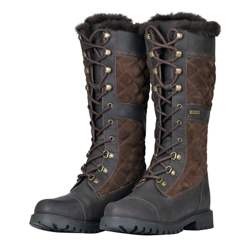 Dublin Yukon Quilt Boots, Chocolate Brown, Ladies 8